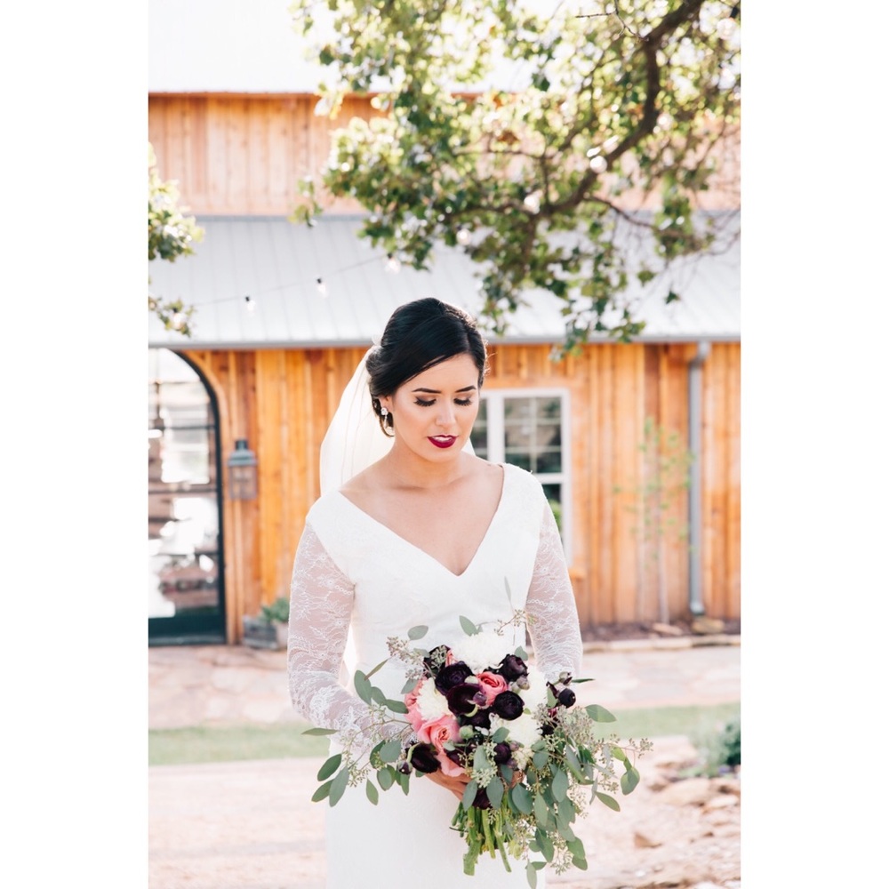 White by Vera Wang Long Sleeve Lace Wedding Dress